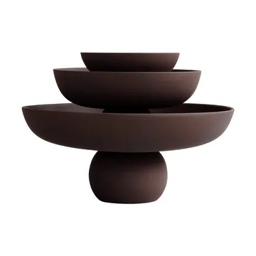 Baburu 大号装饰碗直径43cm - 巧克力棕色 - 101 Copenhagen