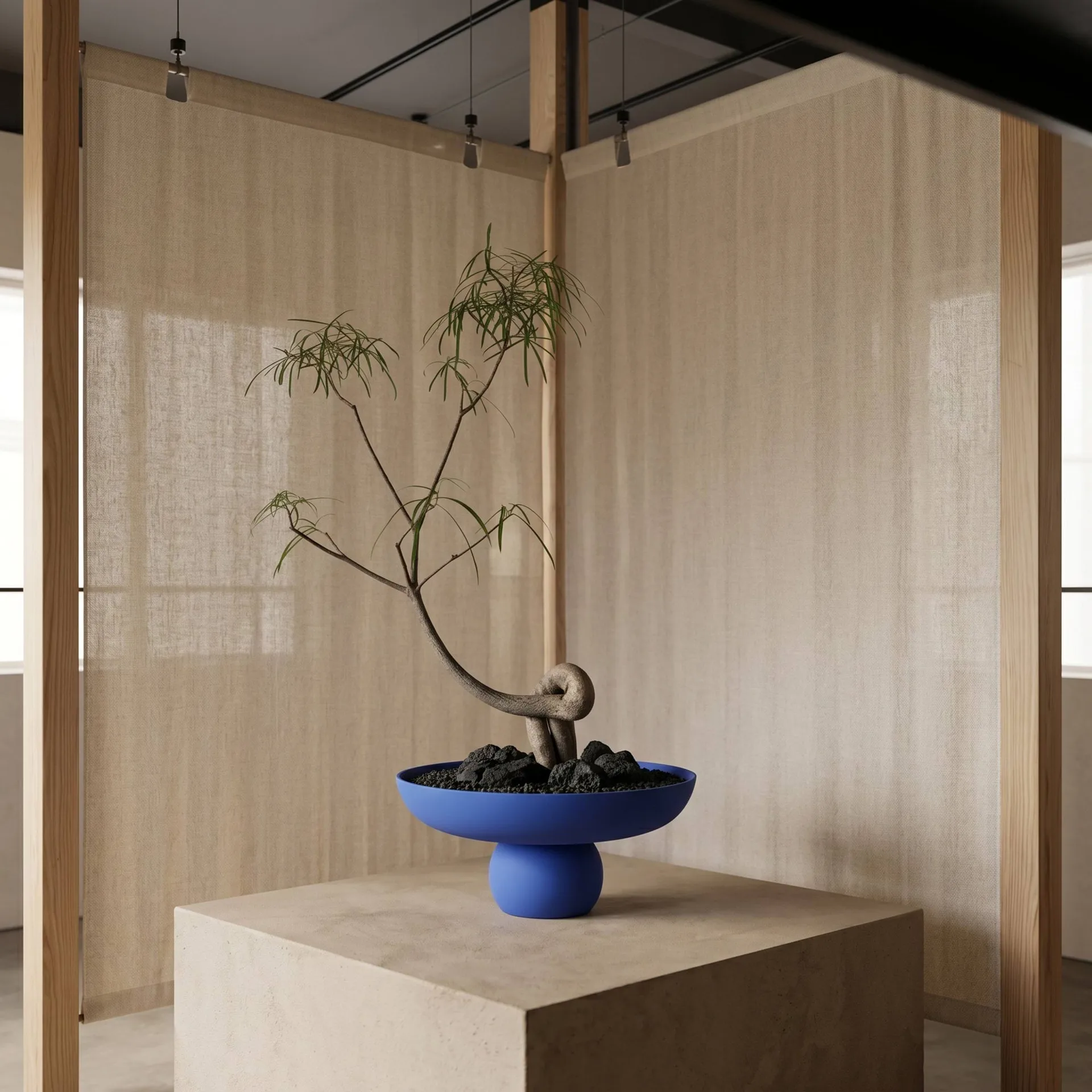 Baburu 大号装饰碗直径43cm, 马拉喀什 蓝色 101 Copenhagen