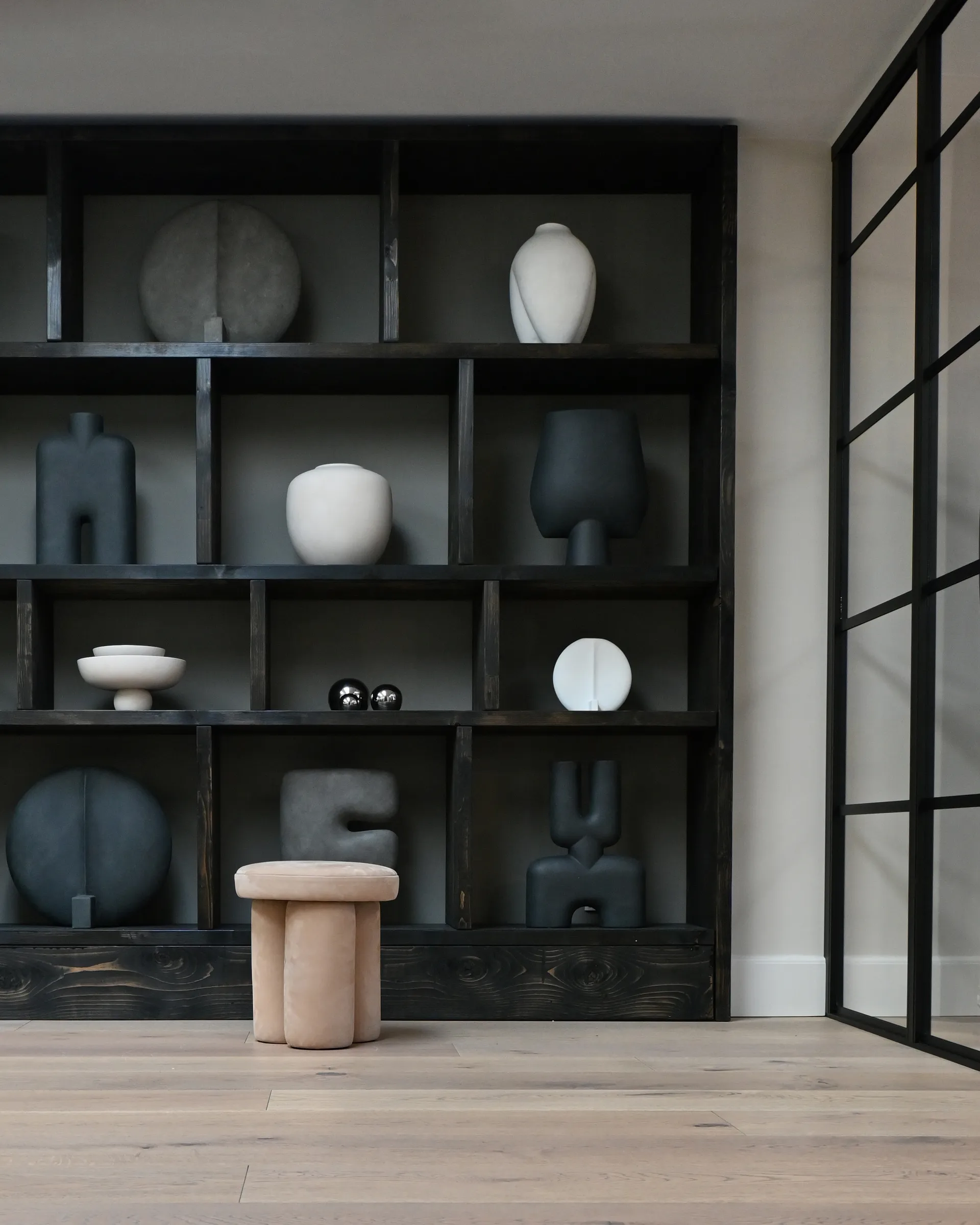 Big 脚凳 Ø38x43 cm, Nubuck 101 Copenhagen