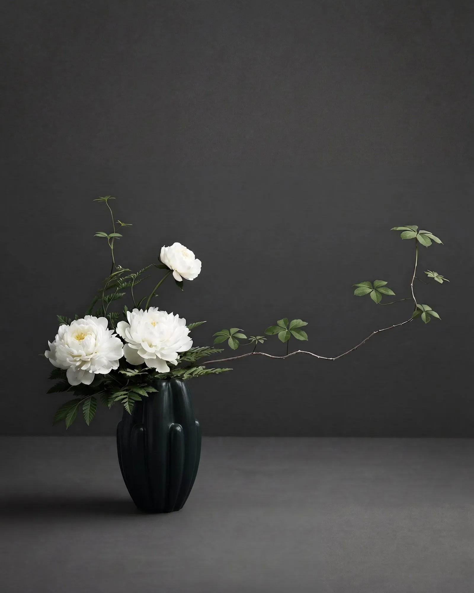 Bloom slim 迷你细长花瓶34x19.5cm, 深绿色 101 Copenhagen