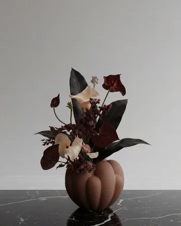 Bloom 绽放迷你花瓶 - 杏仁色 - 101 Copenhagen