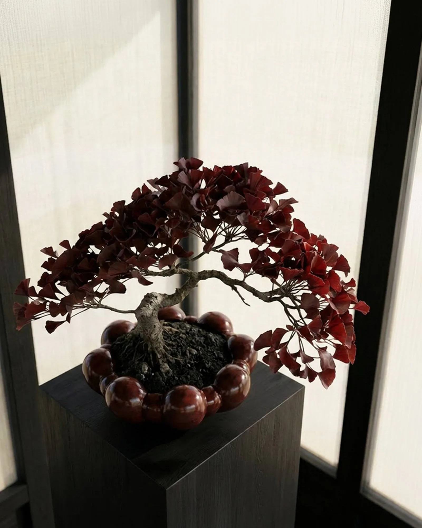 Bloom 大号托盘碗, 栗色 101 Copenhagen