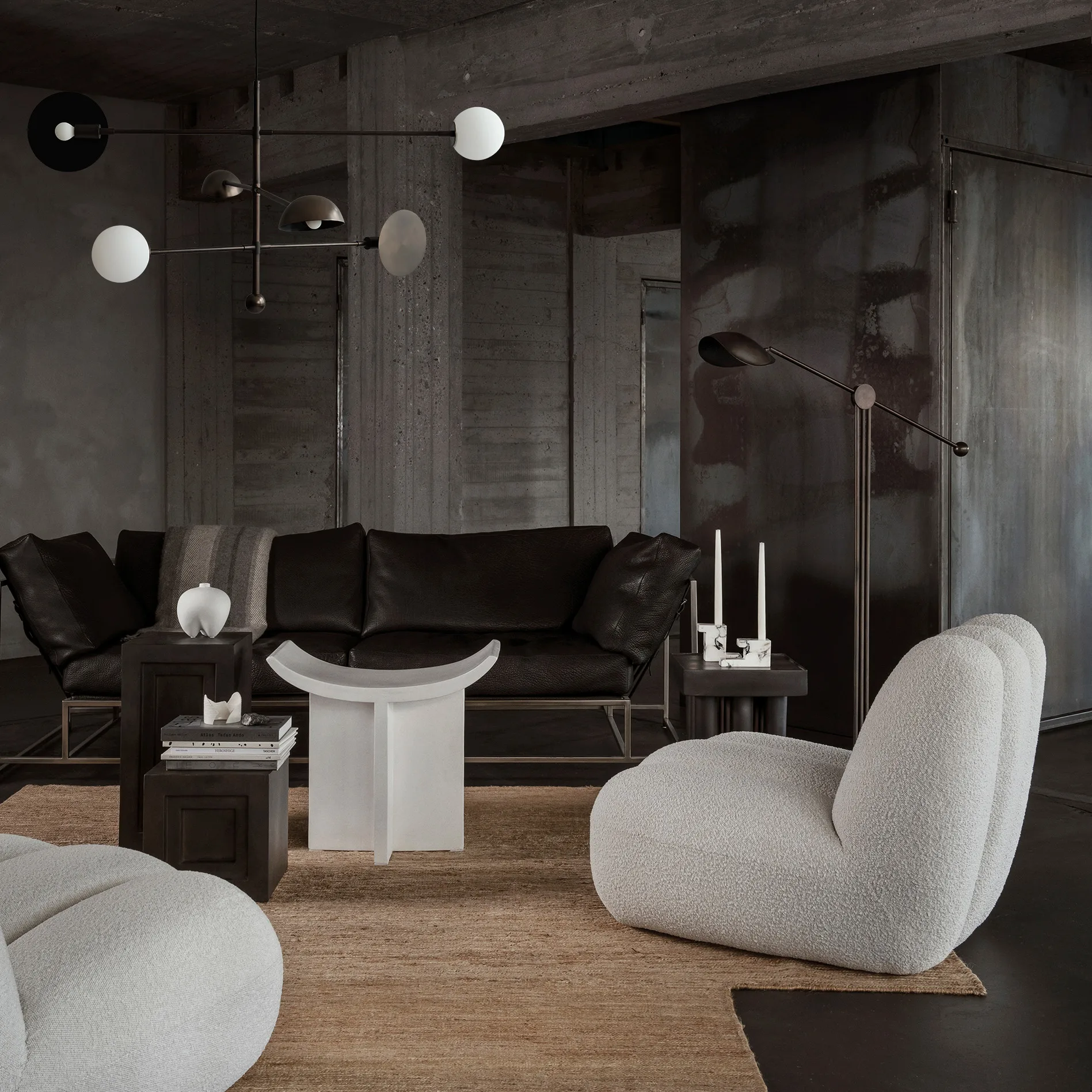 Brick low 烛台 7.5x14 cm, Calacatta 101 Copenhagen