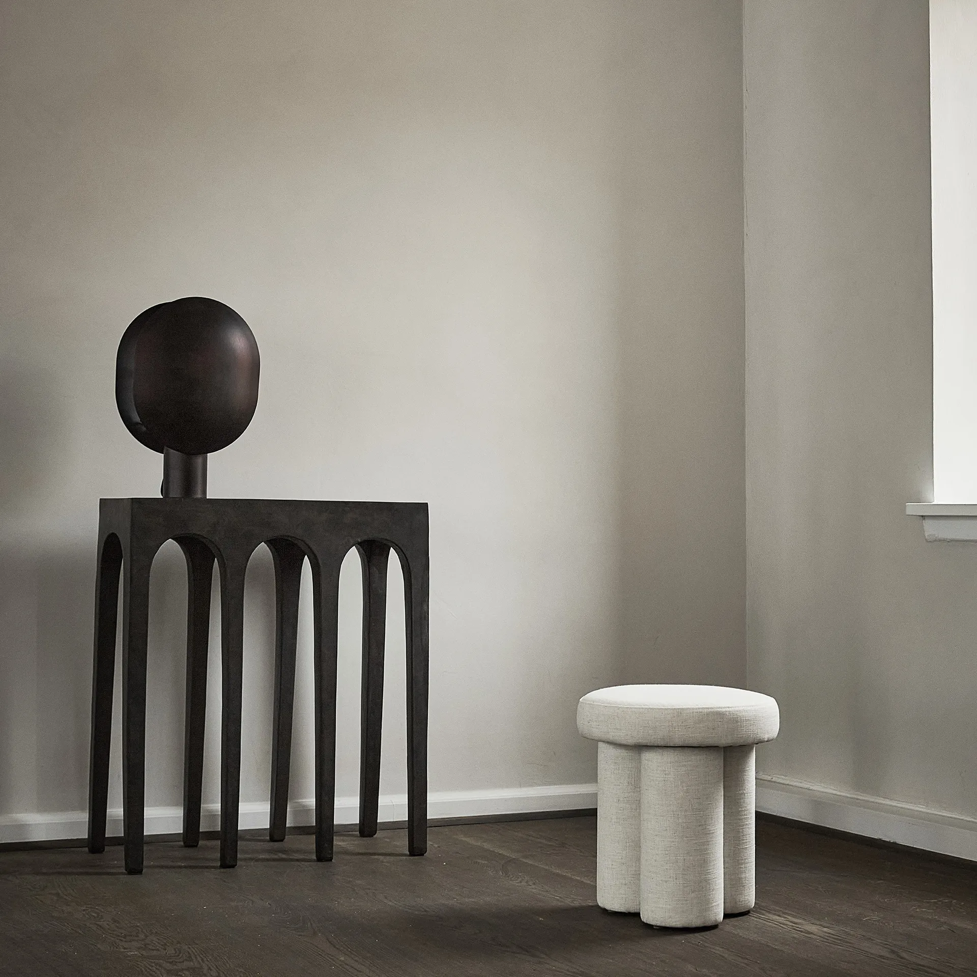 Clam 台灯 43.5 cm, Burned 黑色 101 Copenhagen