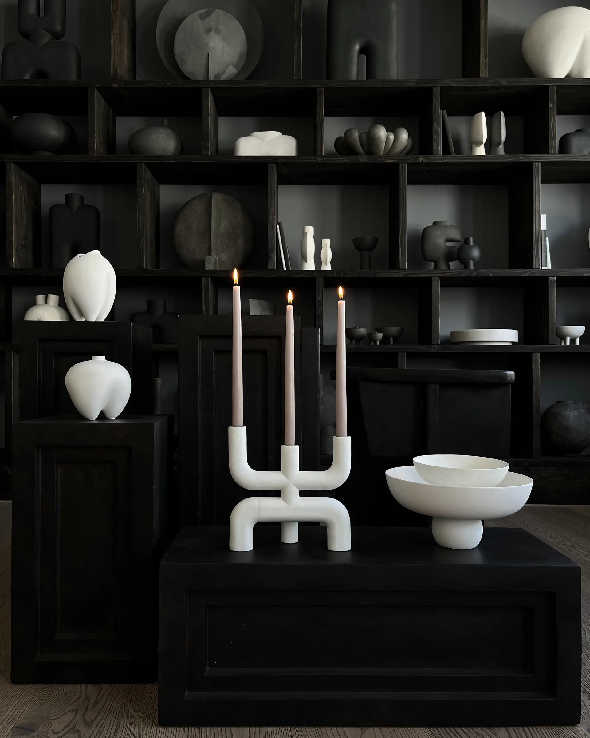 Cobra 烛台 25x25 cm, Bone White 101 Copenhagen