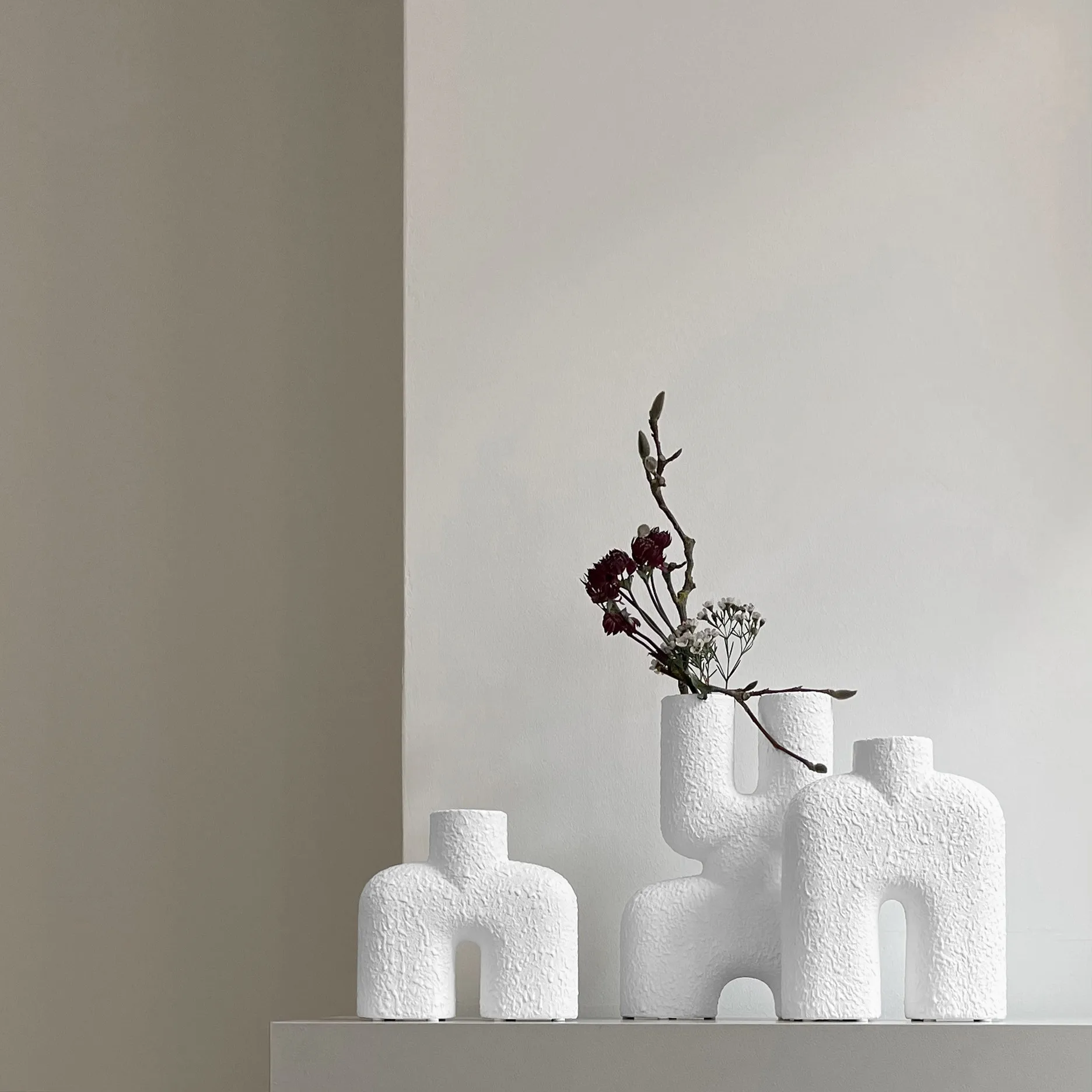 Cobra Double Mini 花瓶 22x28 cm, Bubble 白色 101 Copenhagen