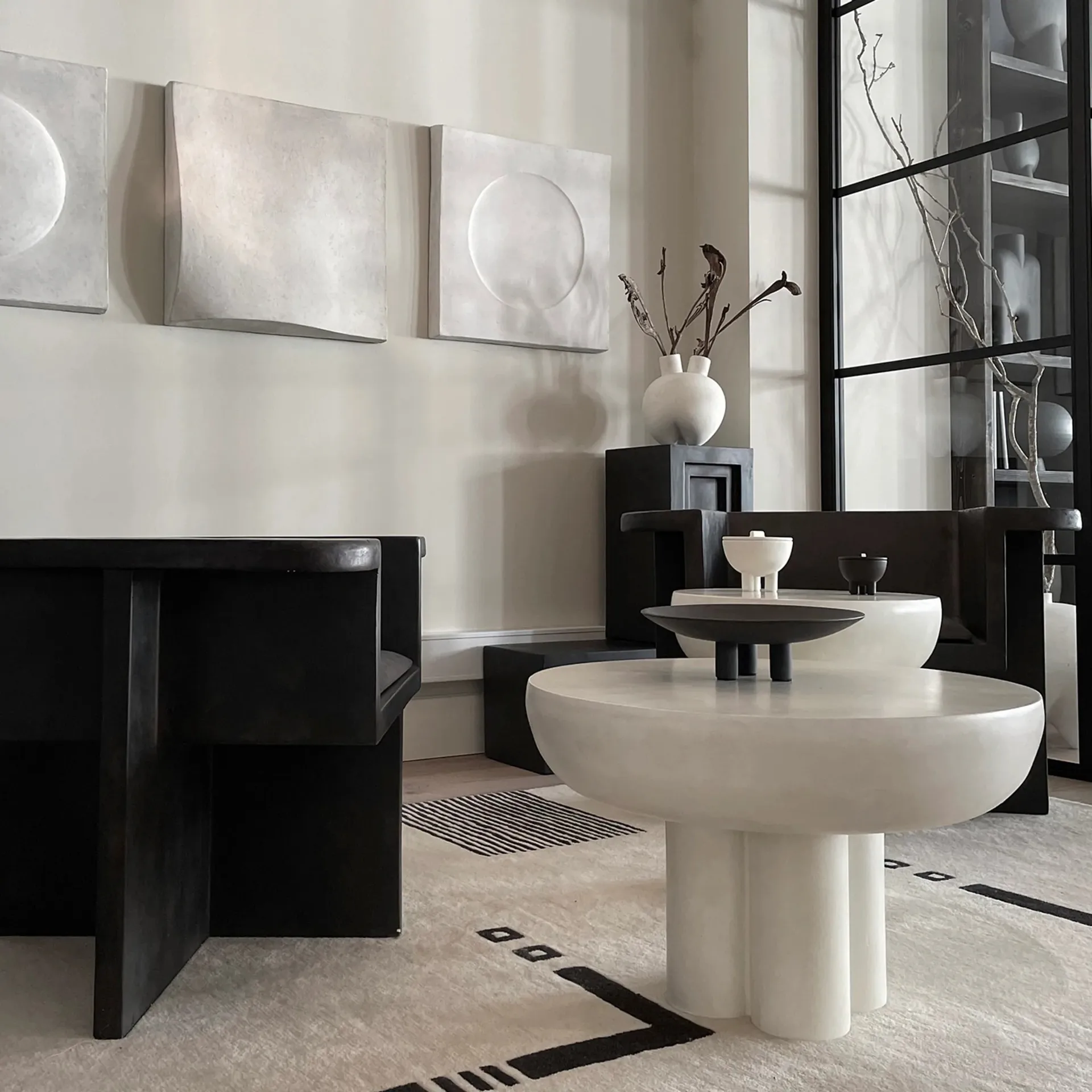 Crown 小边桌 tall Ø45 cm, Bone 白色 101 Copenhagen