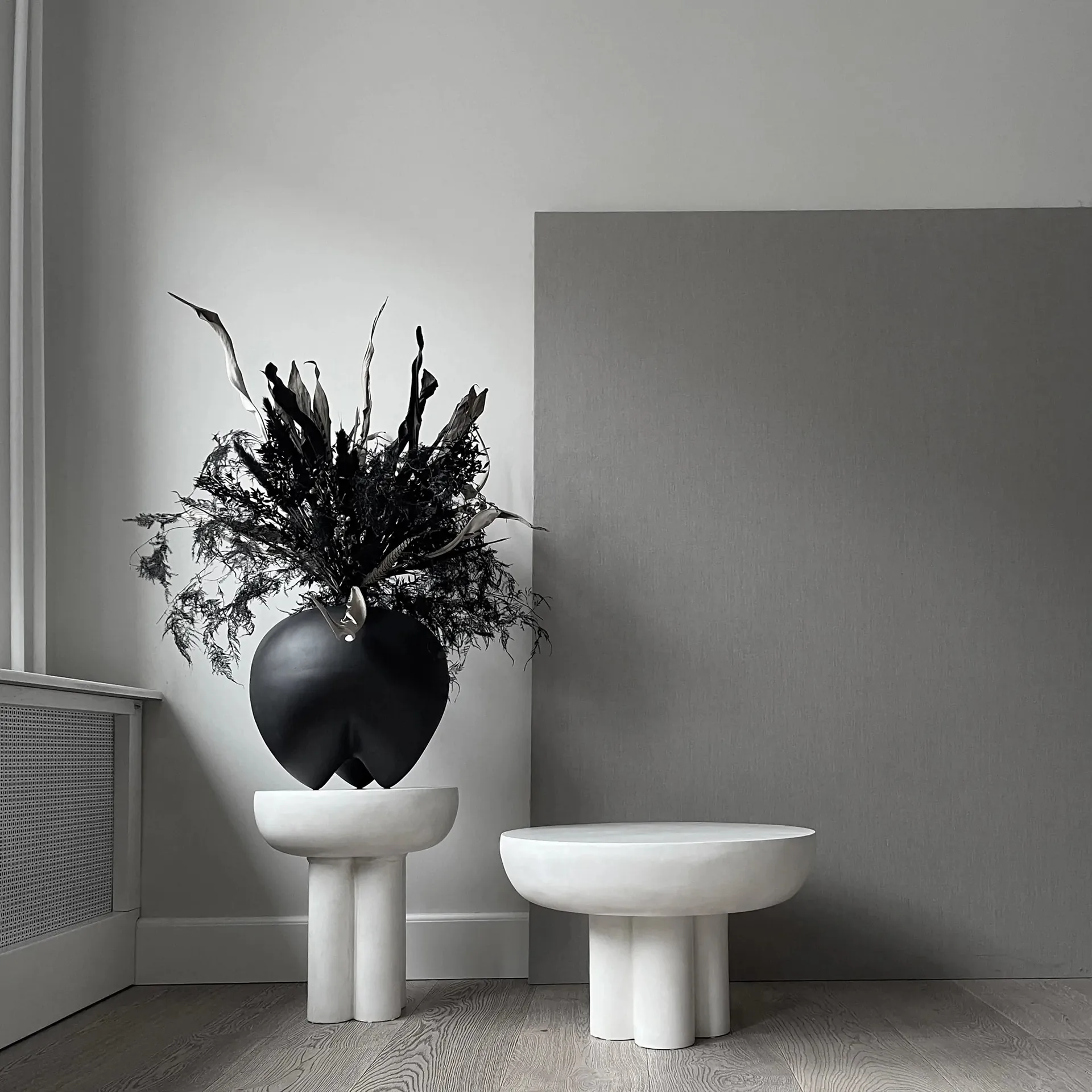 Crown 小边桌 tall Ø45 cm, Bone 白色 101 Copenhagen