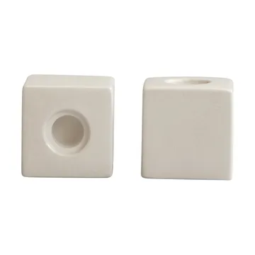 Cube 立方体烛台2件装 - 高光泽桦木色 - 101 Copenhagen