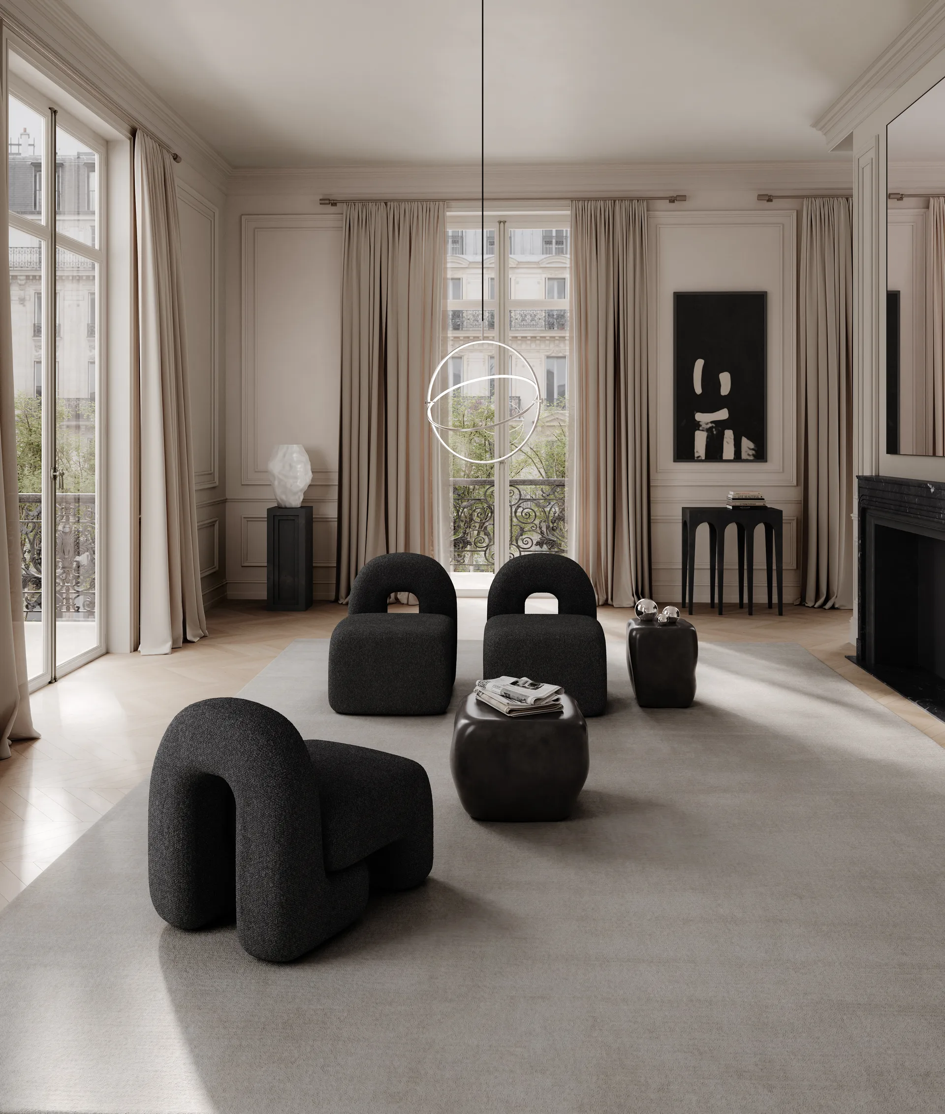 Daiku lounge 椅子, Deep 灰褐色 101 Copenhagen