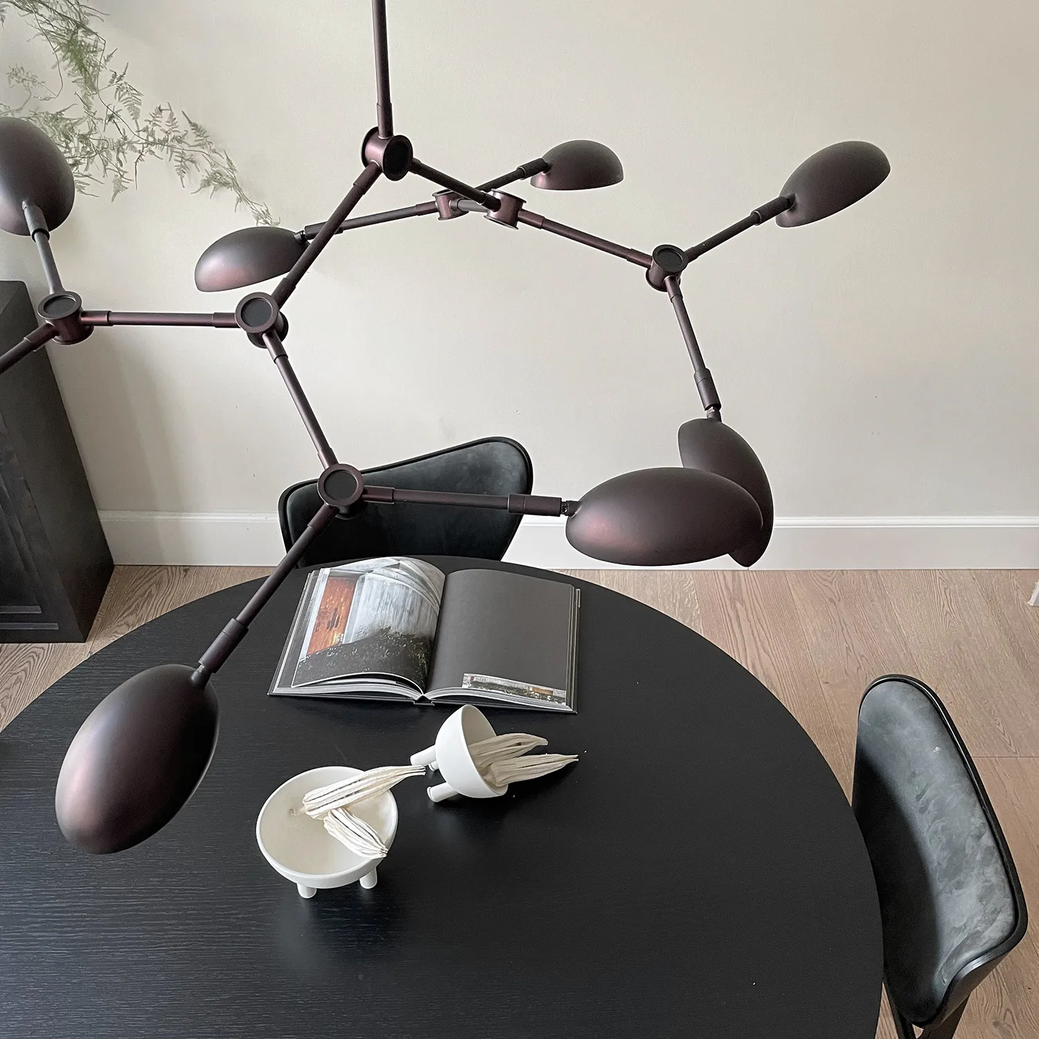 Drop 枝形吊灯 枝形吊灯 mini, Burned 黑色 101 Copenhagen