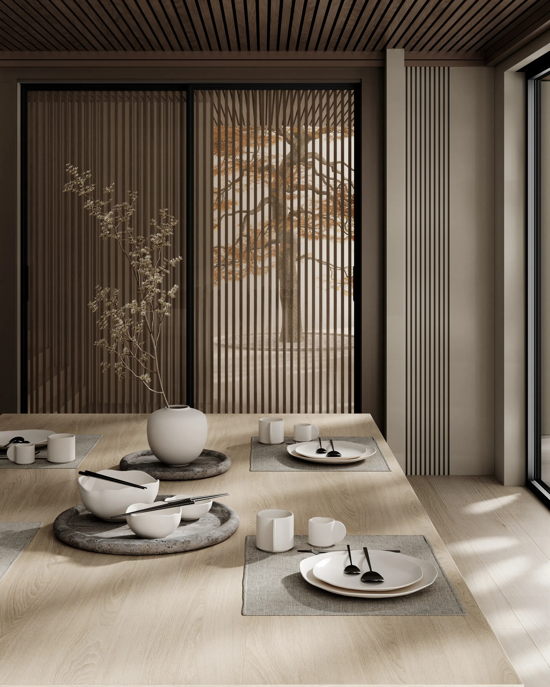 Enkei 托盘 中 30x30 cm, Earth 101 Copenhagen