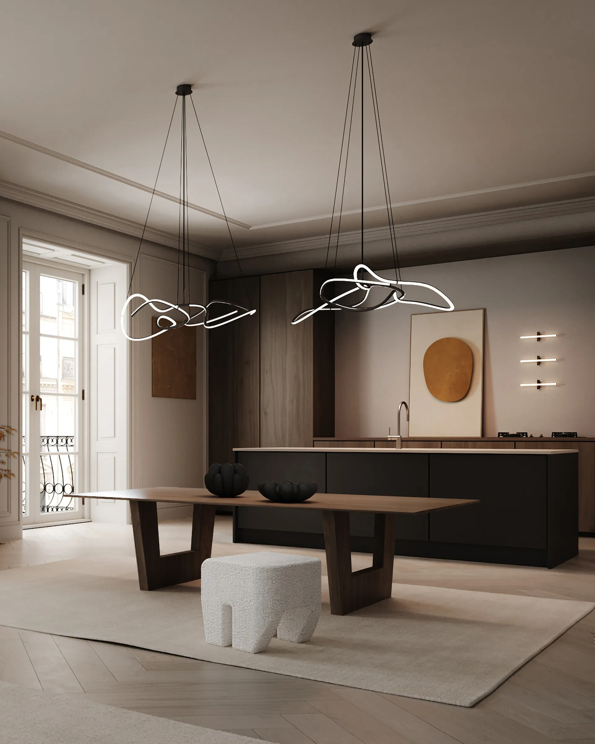 Ghost 枝形吊灯 mini 吊灯, Burned black 101 Copenhagen