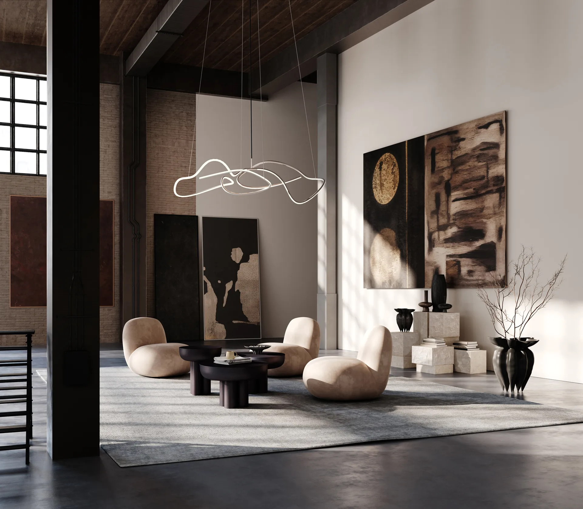 Ghost 大型吊灯, 铬色 101 Copenhagen