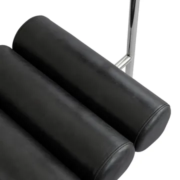 Hiro dining 椅子 - 不锈钢-aniline 皮革 黑色 - 101 Copenhagen