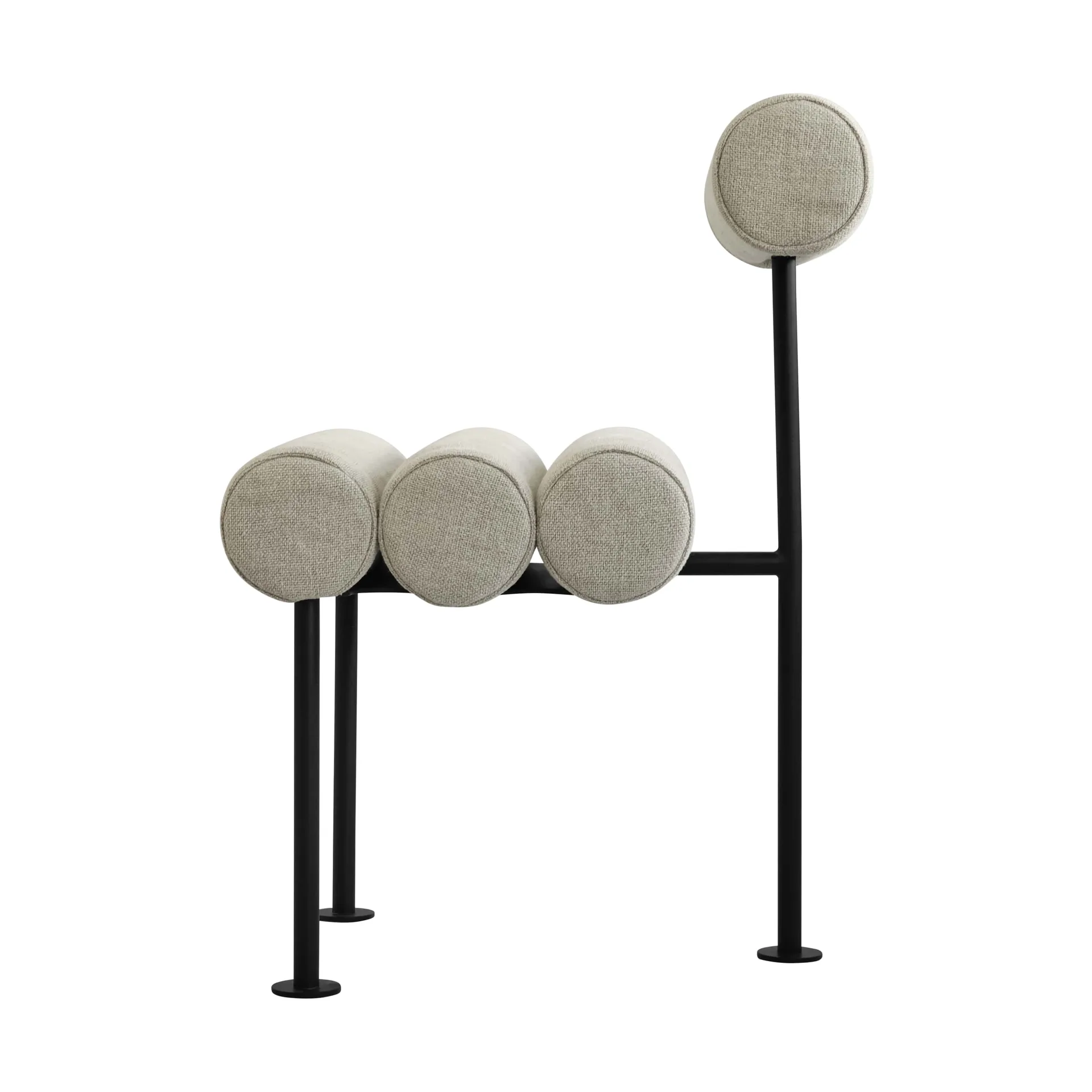 Hiro dining 椅子, 黑色 frame-沙色 101 Copenhagen