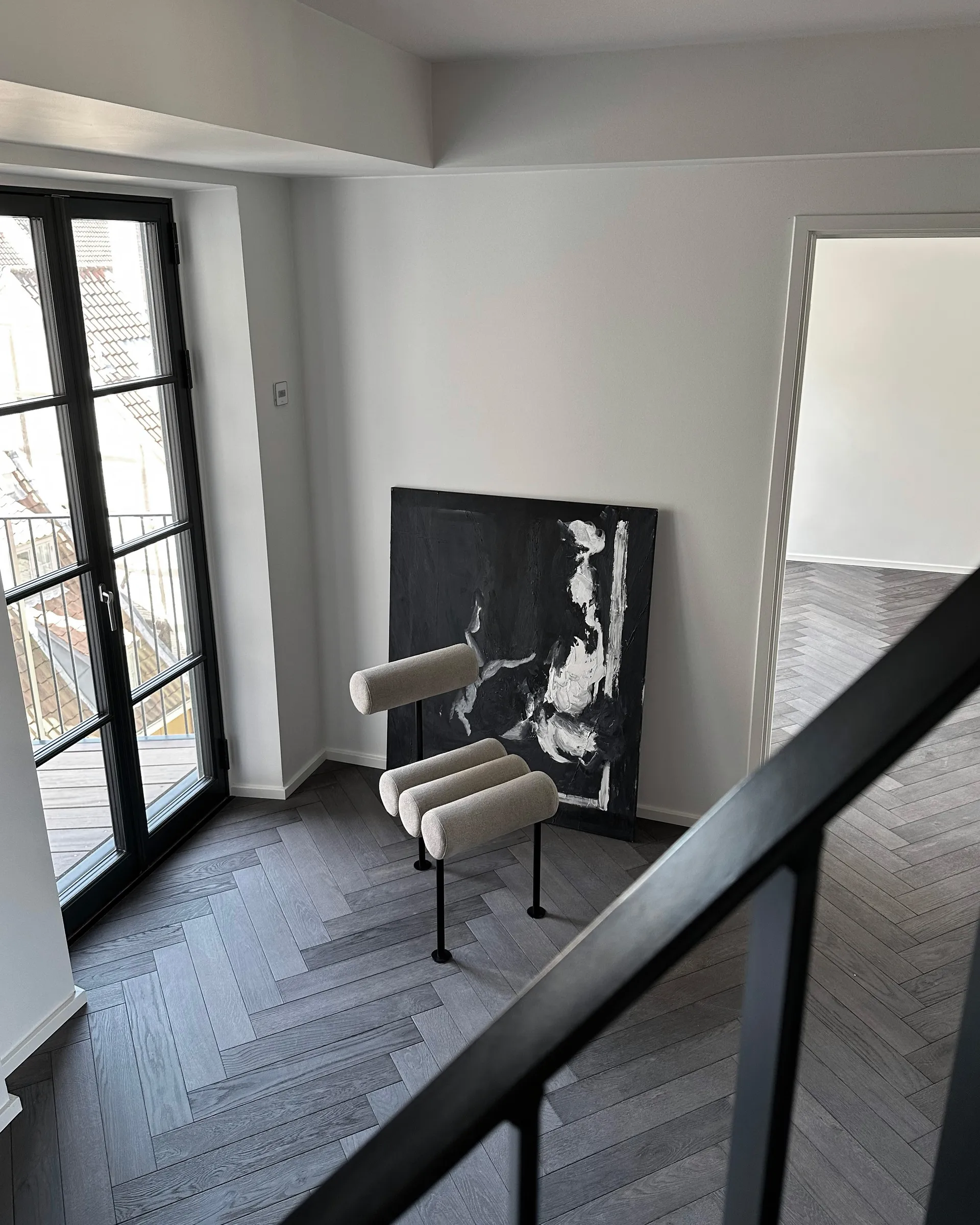 Hiro dining 椅子, 黑色 frame-沙色 101 Copenhagen