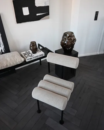 Hiro dining 椅子 - 黑色 frame-沙色 - 101 Copenhagen