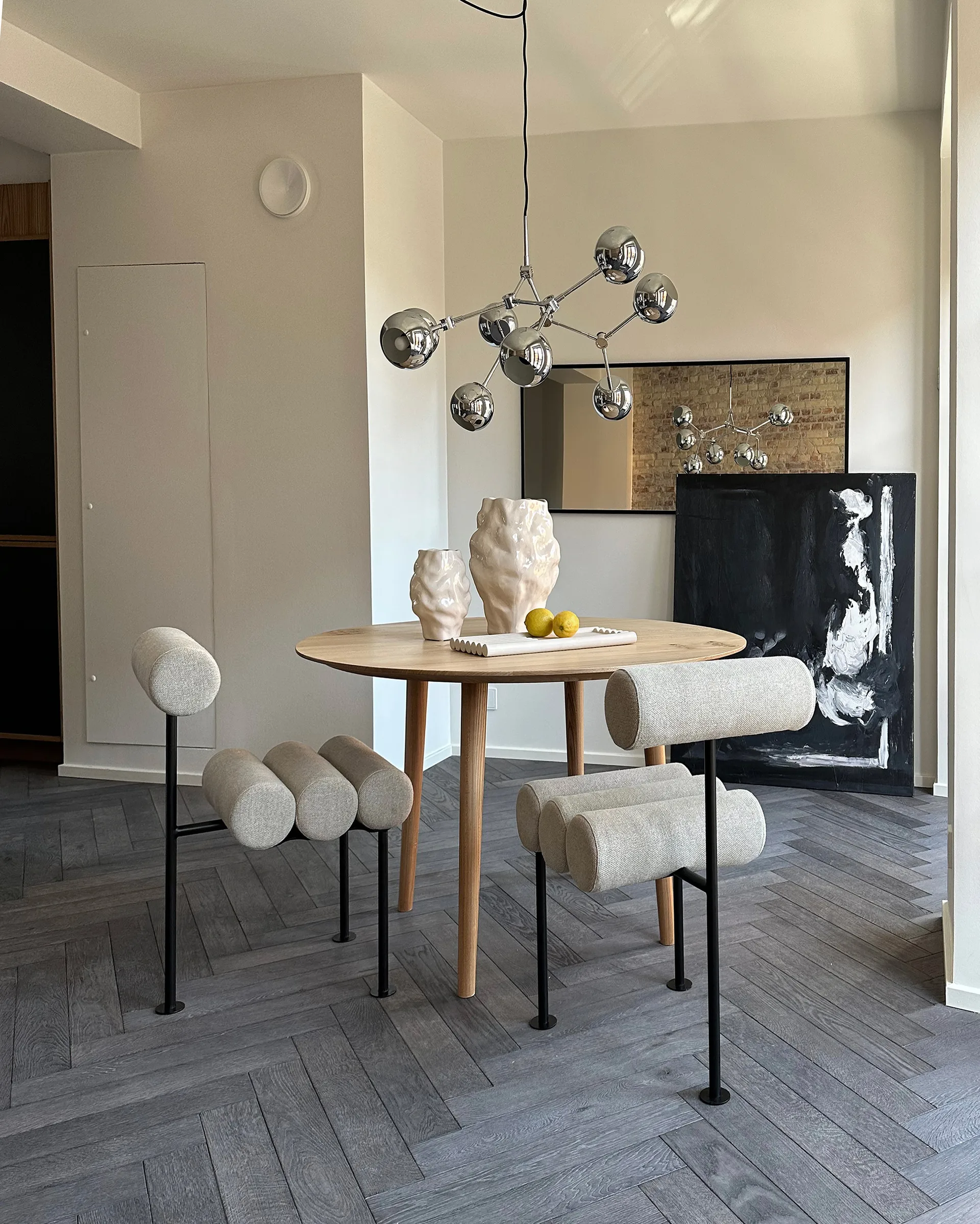 Hiro dining 椅子, 黑色 frame-沙色 101 Copenhagen