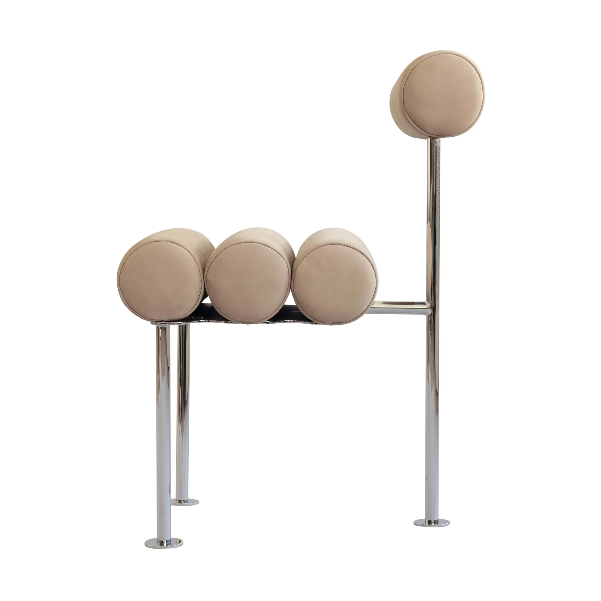 Hiro dining 椅子, 不锈钢-nubuck 101 Copenhagen