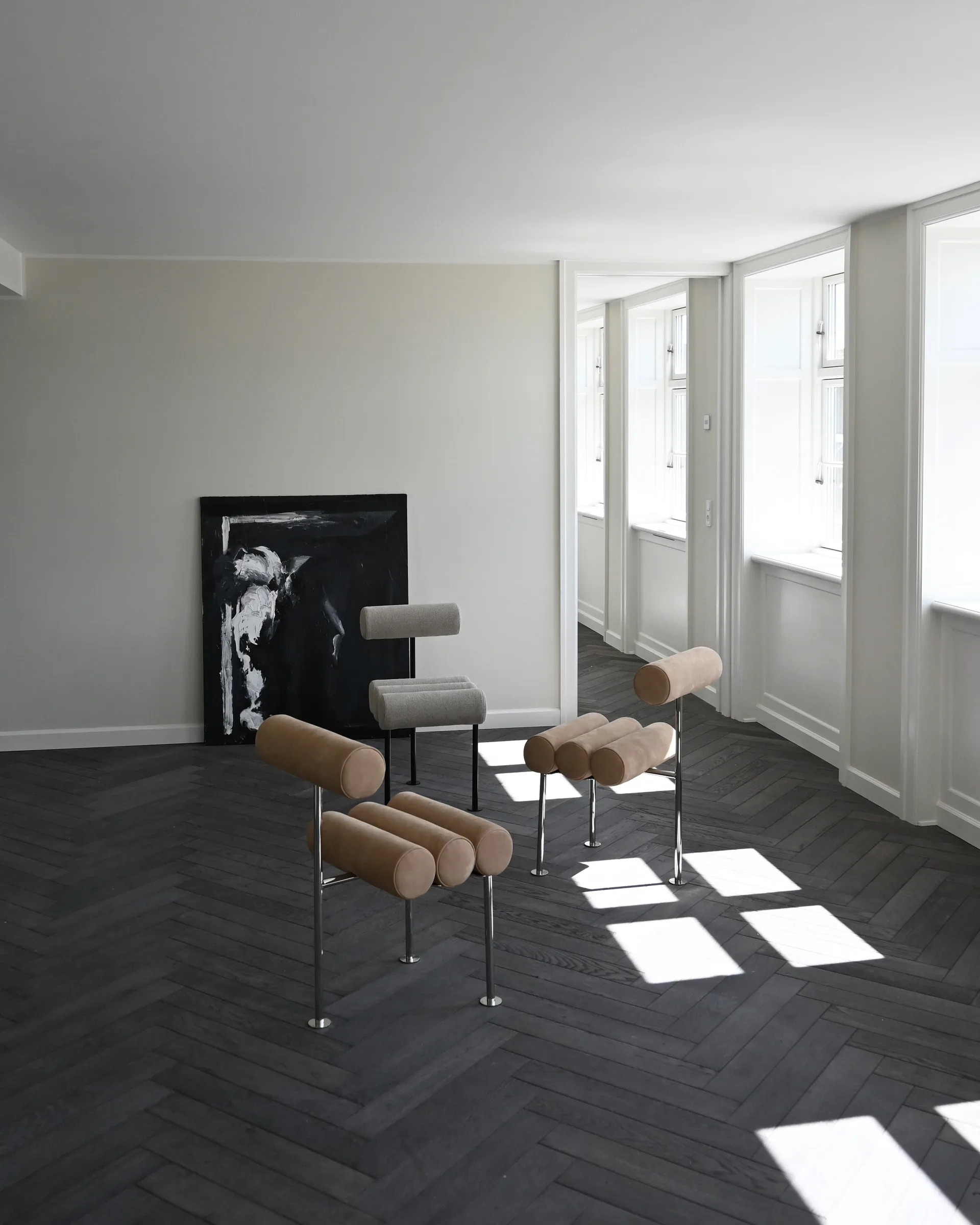 Hiro dining 椅子, 不锈钢-nubuck 101 Copenhagen