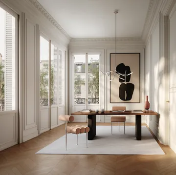 Hiro dining 椅子 - 不锈钢-nubuck - 101 Copenhagen