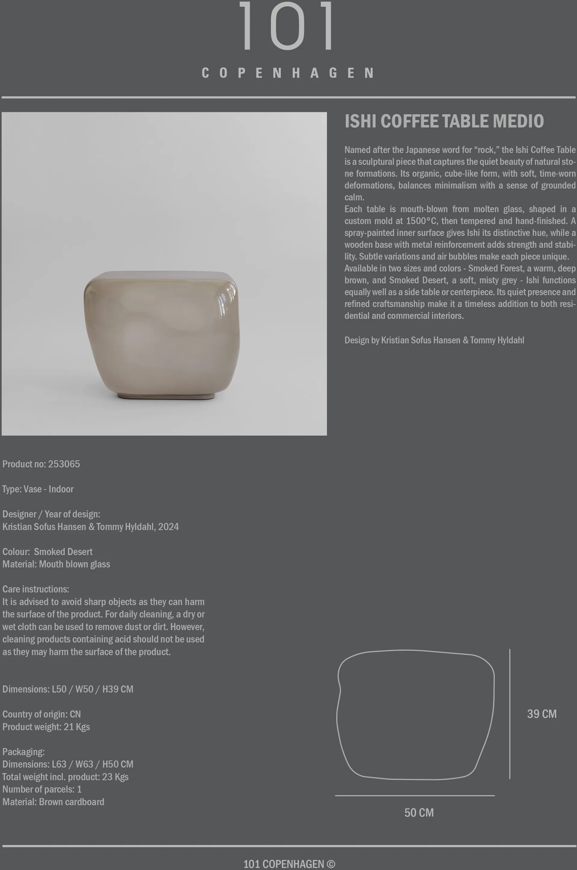 Isis 咖啡桌 中, Smoked desert 101 Copenhagen