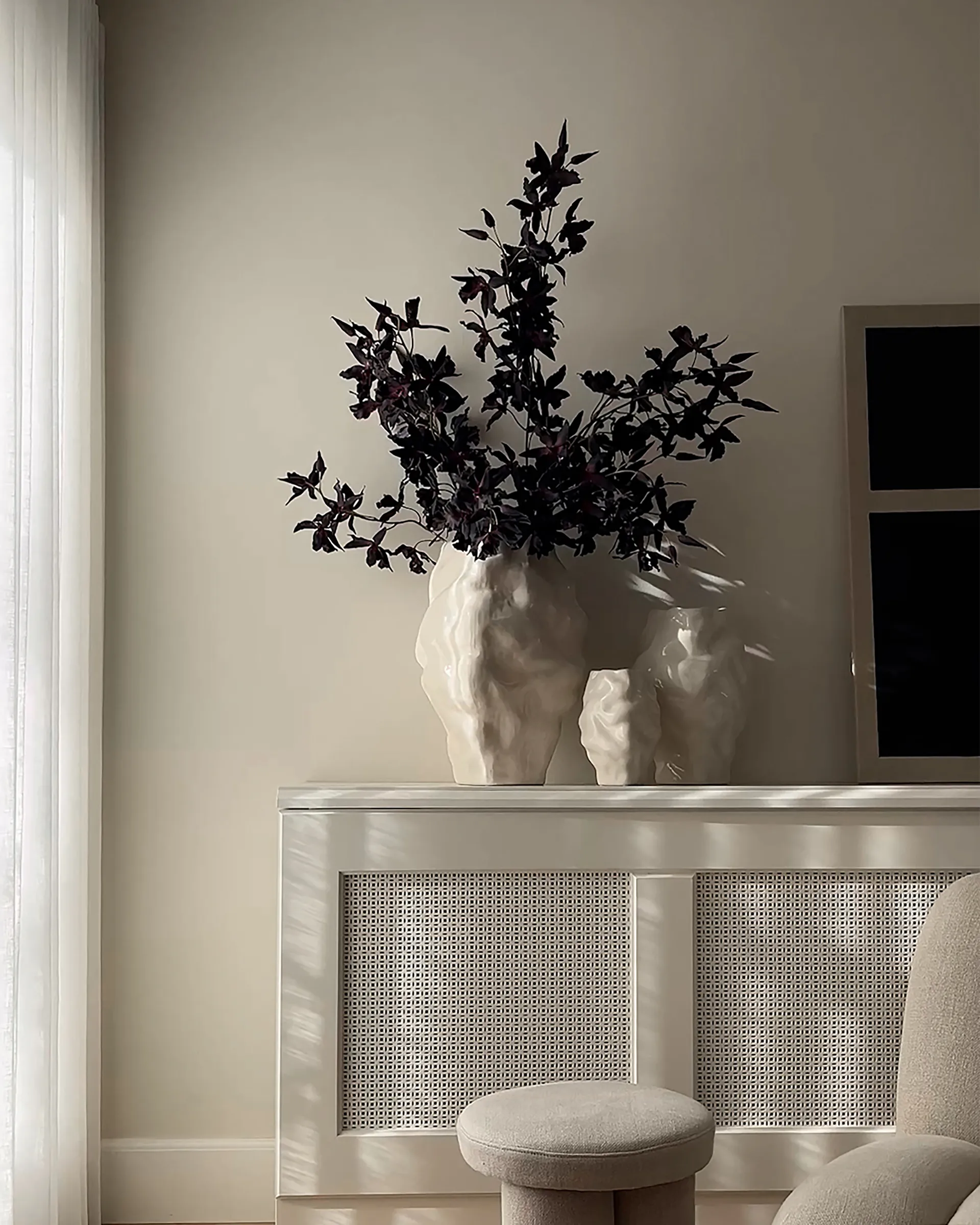 Katachi 花瓶 中, High glaze birch 101 Copenhagen