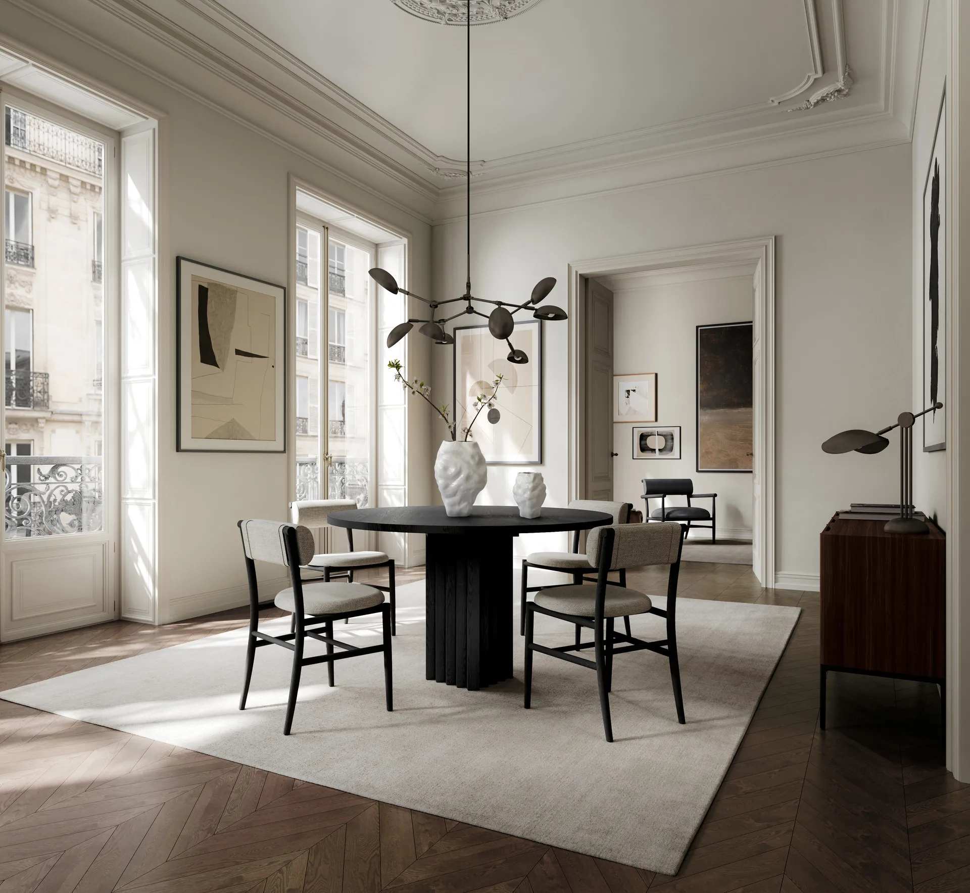 Katachi 花瓶 中, High glaze birch 101 Copenhagen