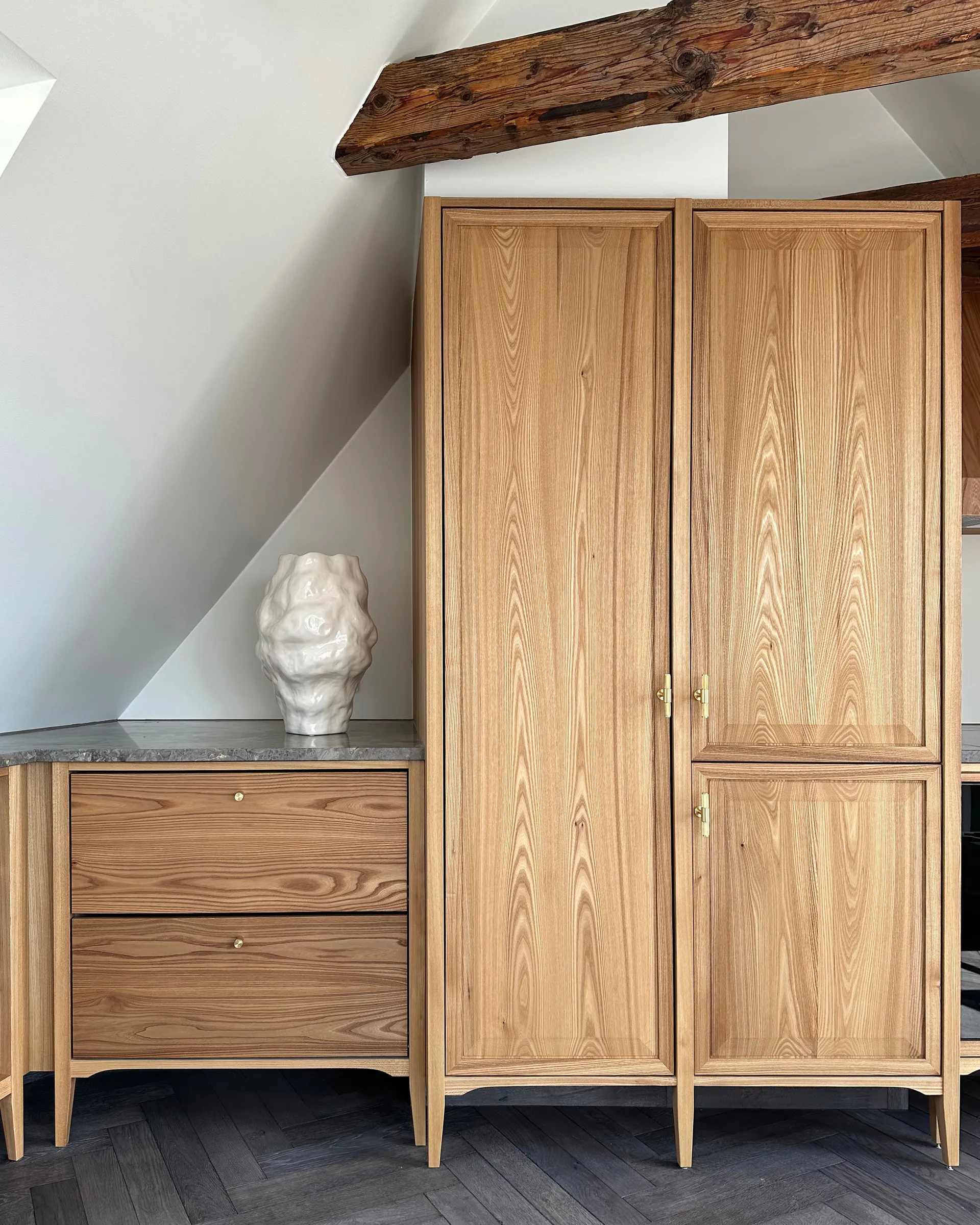 Katachi 花瓶 中, High glaze birch 101 Copenhagen