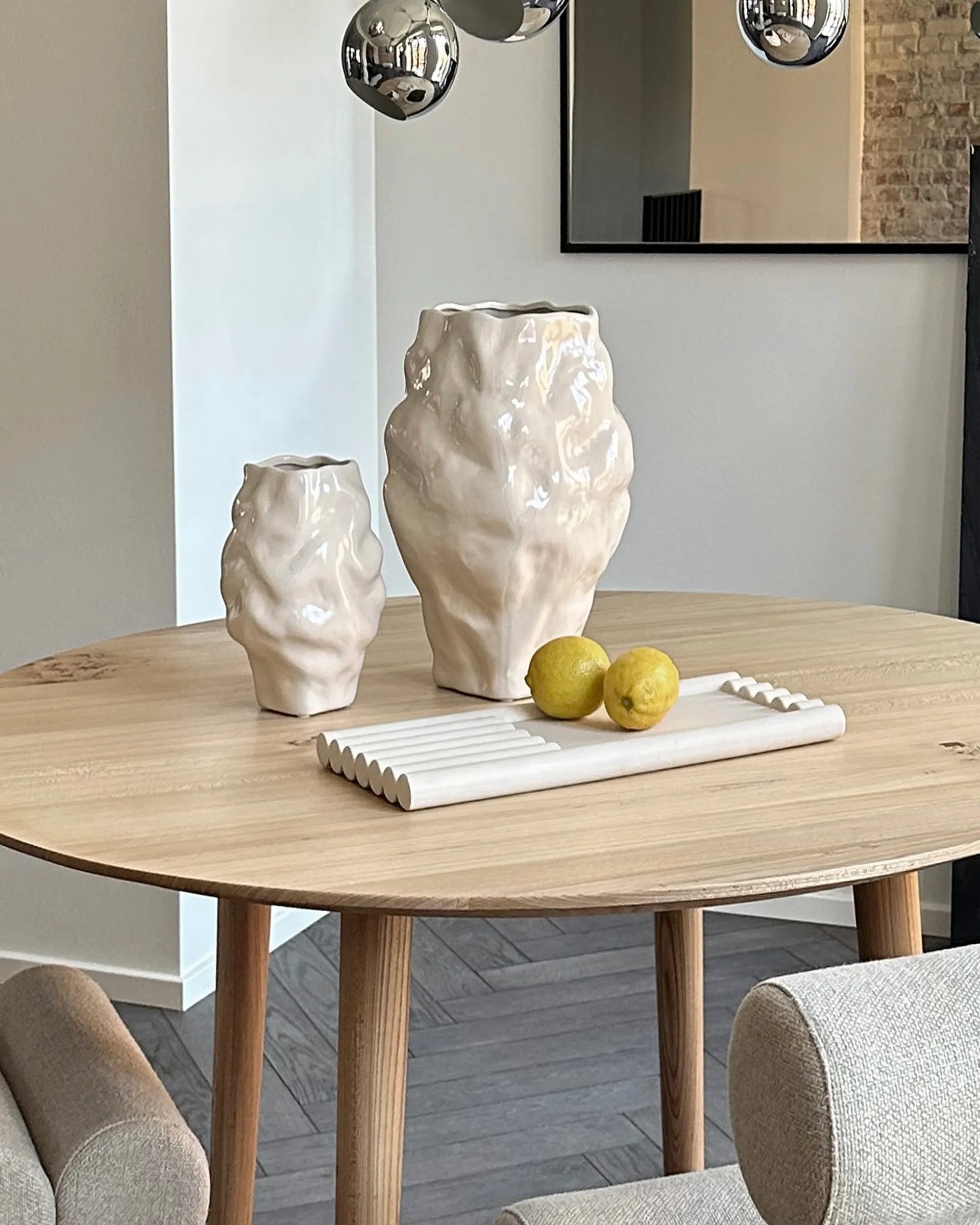 Katachi 花瓶 中, High glaze birch 101 Copenhagen