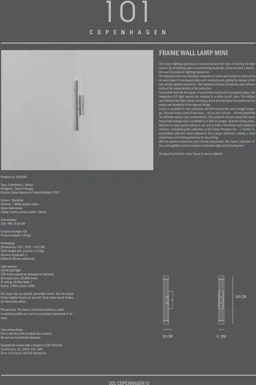 框架 壁灯 mini - 镀铬色 - 101 Copenhagen