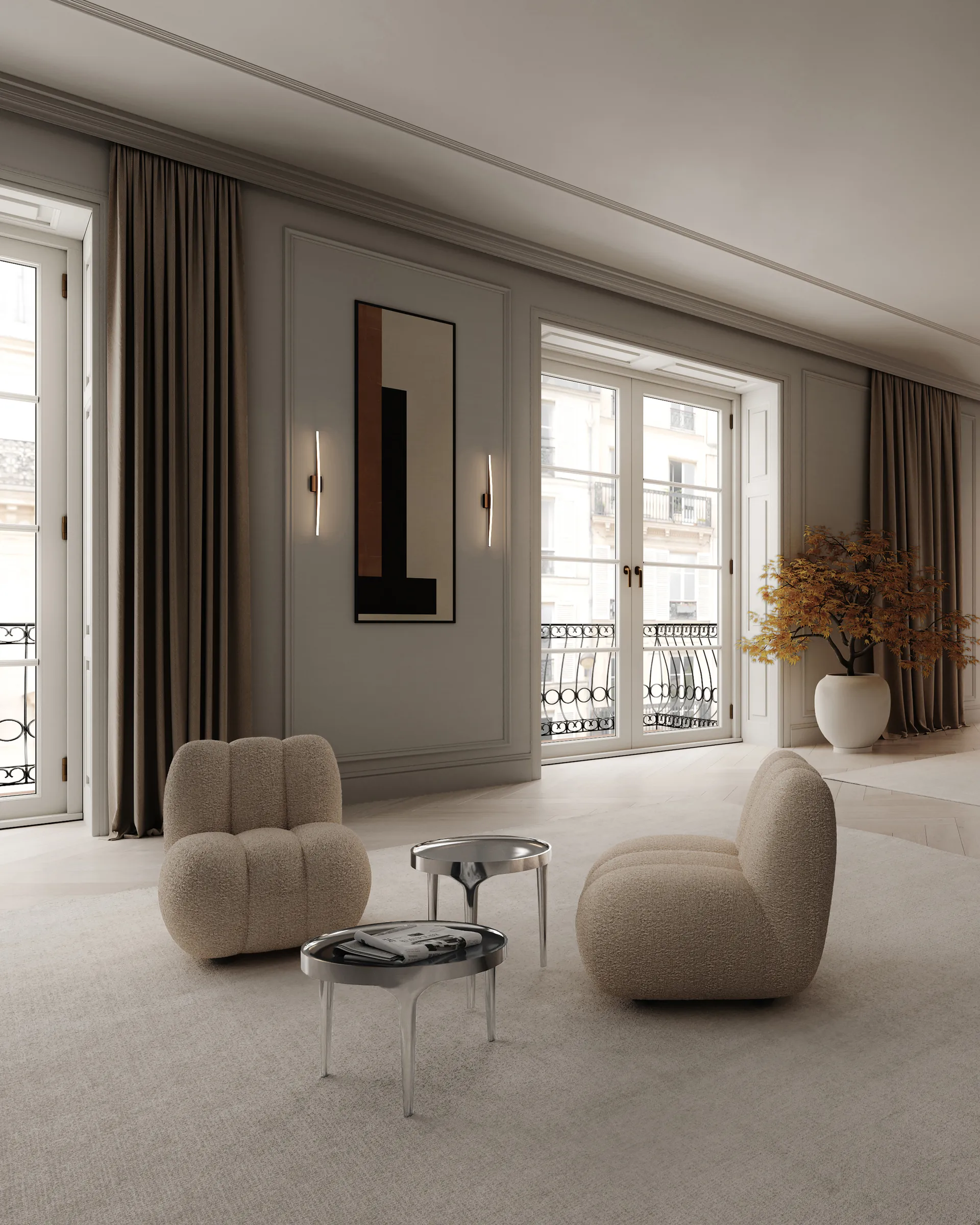 Phantom 小边桌, 镀铬色 low 101 Copenhagen