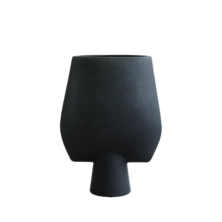 Sphere 方形大号花瓶 Ø33 cm - 黑色 - 101 Copenhagen