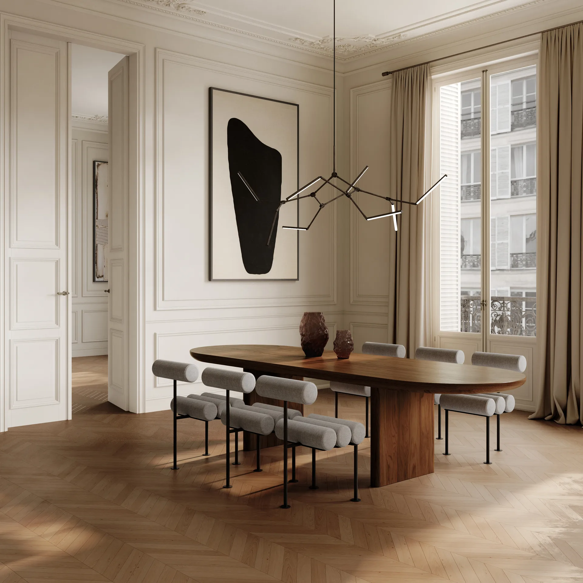 Stick 枝形吊灯 枝形吊灯, Bronze 101 Copenhagen