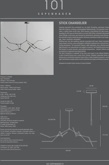 Stick 枝形吊灯 枝形吊灯 - Bronze - 101 Copenhagen
