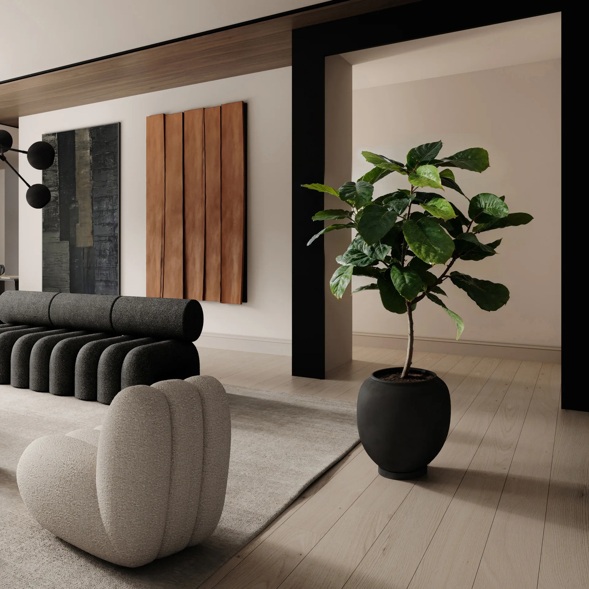 Sunao 花瓶 big 55 cm, 黑色 101 Copenhagen