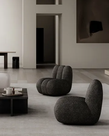 Toe lounge 椅子 bouclé - Deep 灰褐色 - 101 Copenhagen