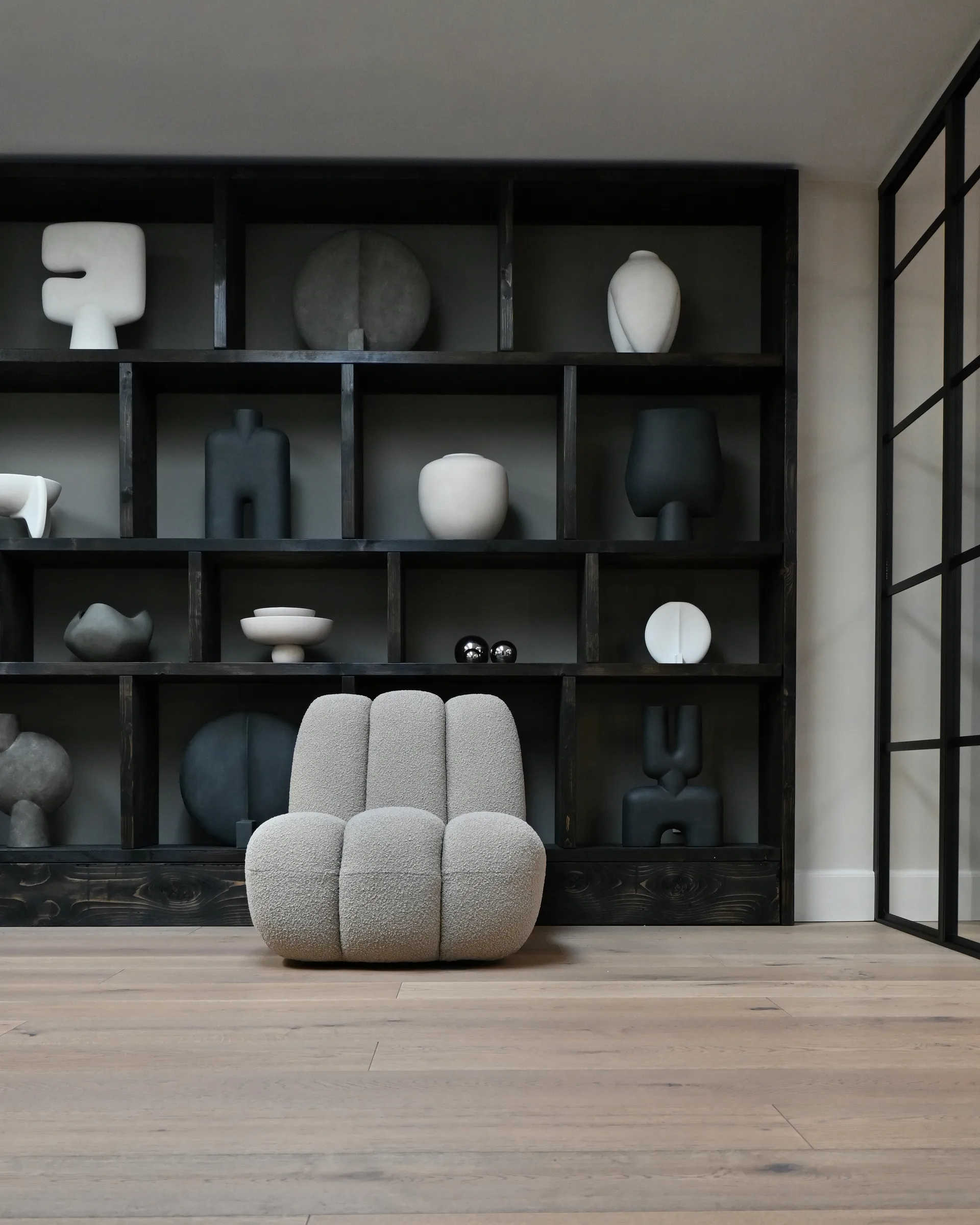 Toe lounge 椅子 bouclé, Smoked 沙色 101 Copenhagen