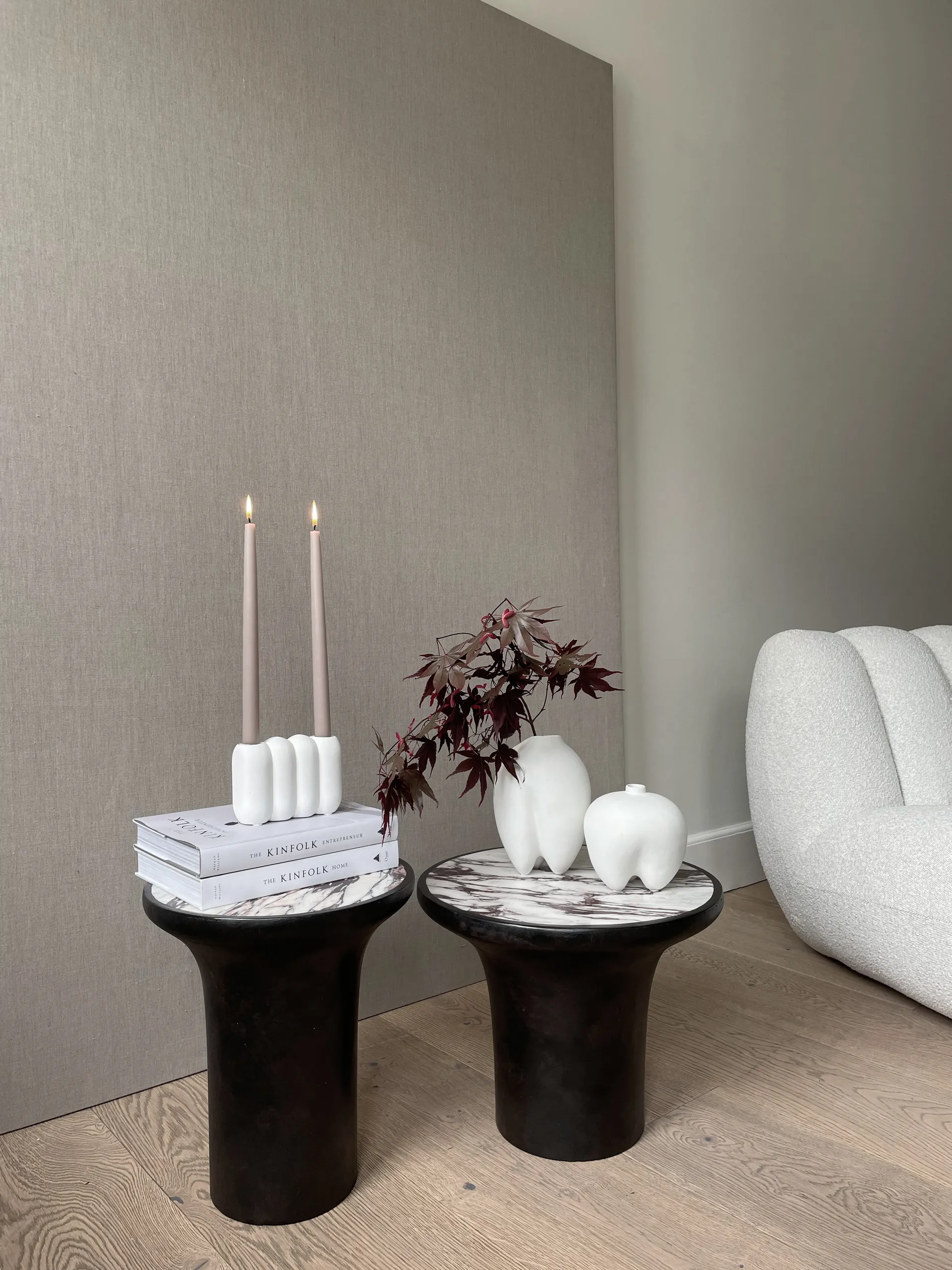 Tube 烛台 Bone white, 11x14.5 cm 101 Copenhagen