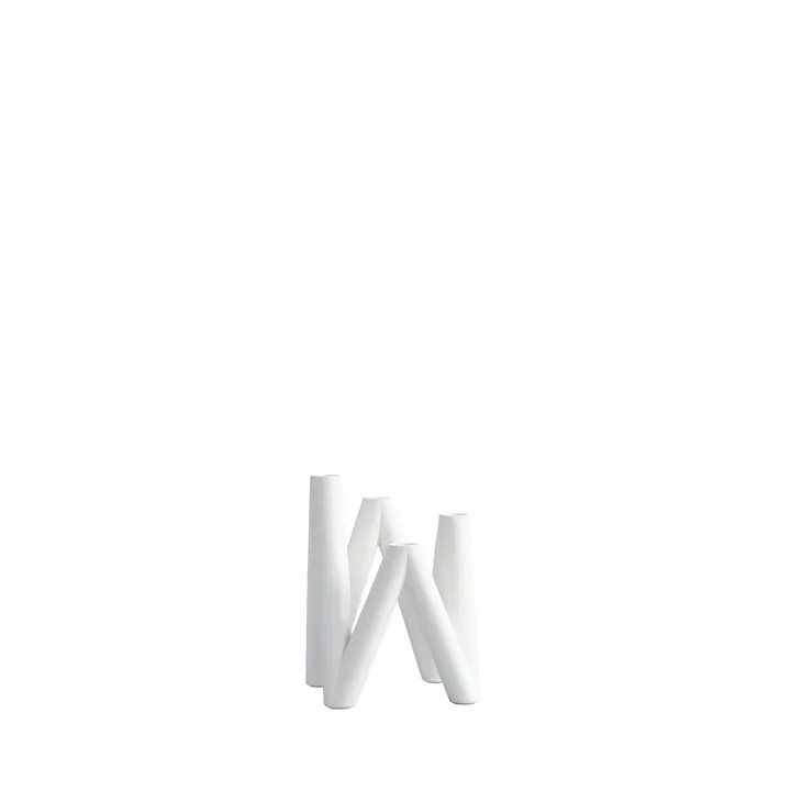 W 烛台 24 cm北欧简约风格家居餐桌摆件 - 骨白色_白色 - 101 Copenhagen