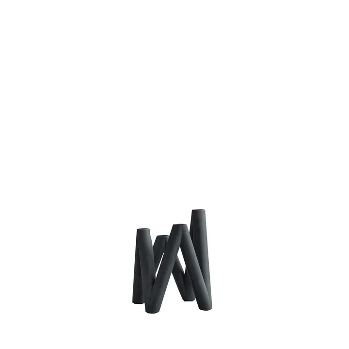 W 烛台 24 cm北欧简约风格家居餐桌摆件 - 黑色 - 101 Copenhagen