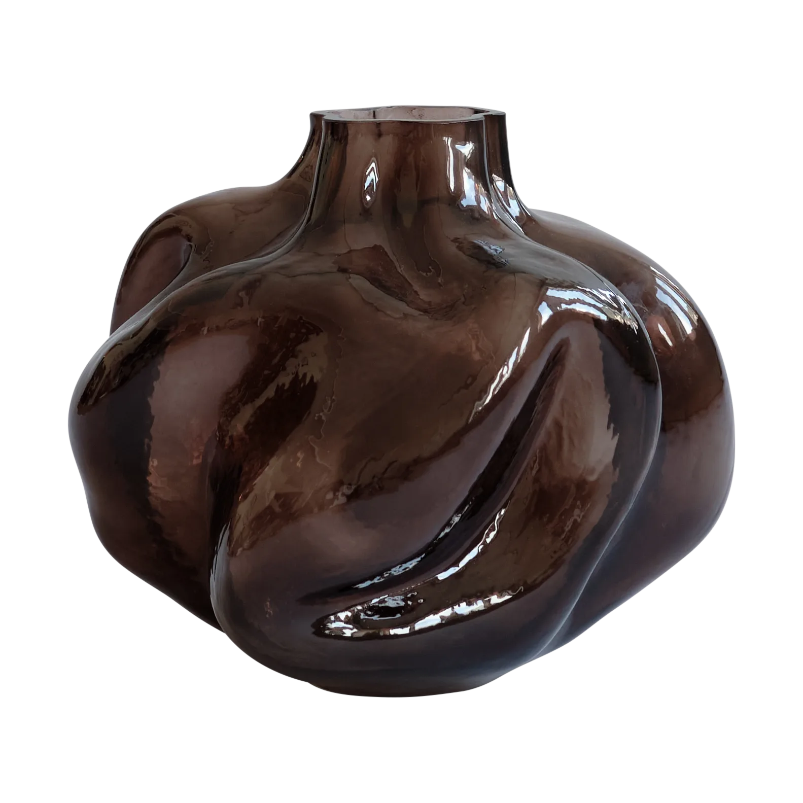 Wabi Medio花瓶28cm, 烟熏森林色 101 Copenhagen