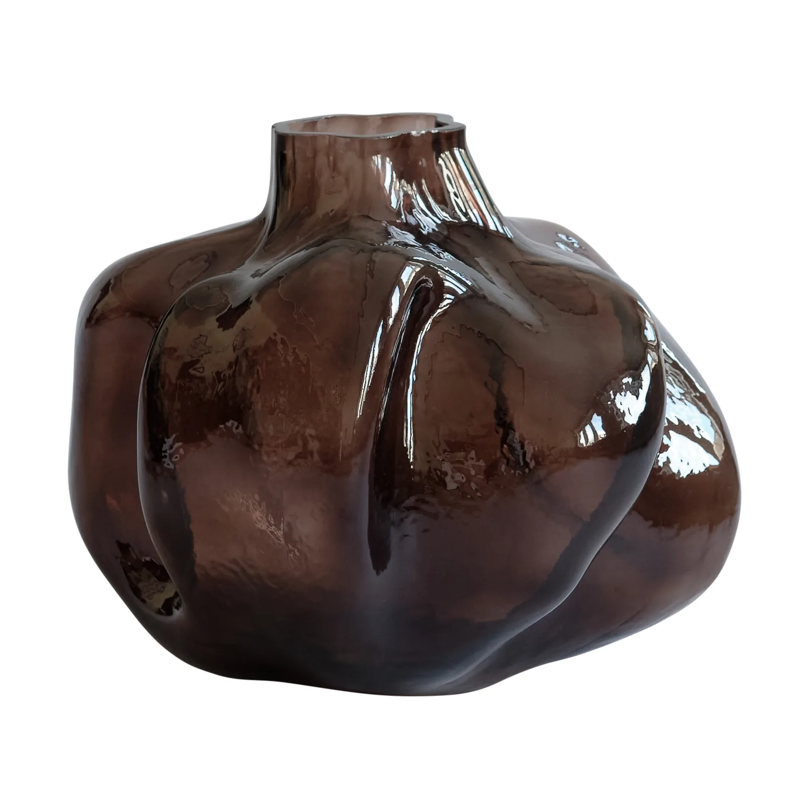 Wabi Medio花瓶28cm, 烟熏森林色 101 Copenhagen