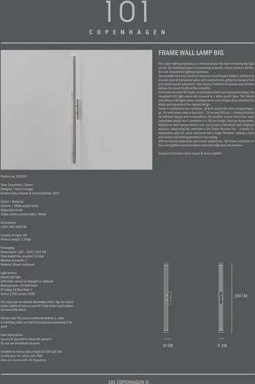 大款框架壁灯 - 铬色 - 101 Copenhagen