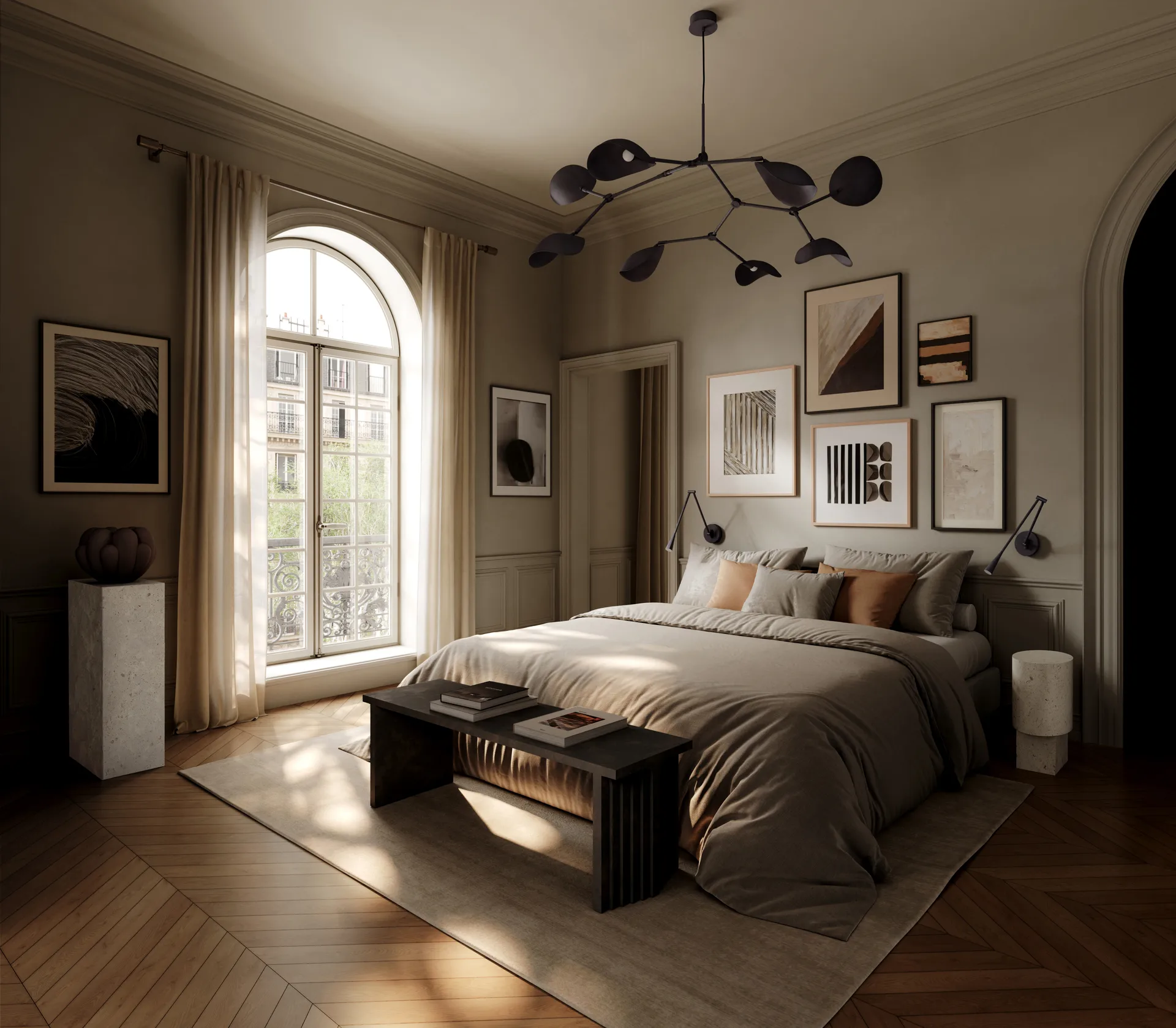 蛇形壁灯, 焦黑色 101 Copenhagen