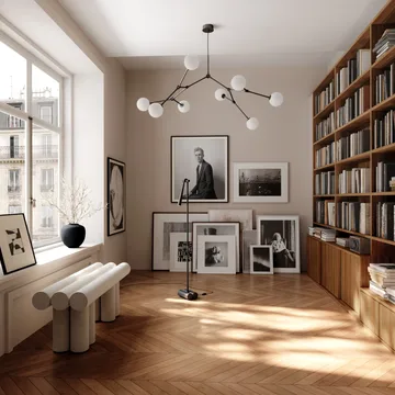 蛇形落地灯 - 焦黑色 - 101 Copenhagen