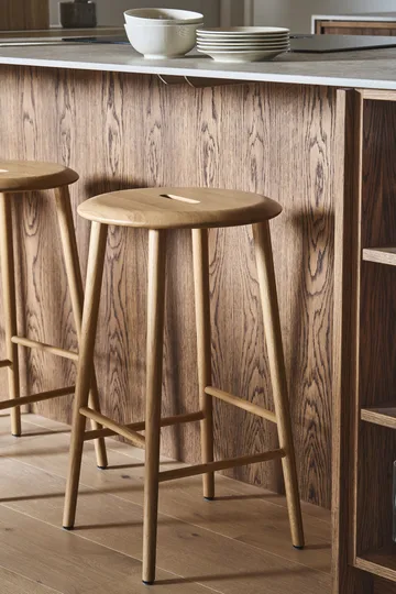 诺拉博凳 65 厘米 - Natural lacquered oak - 1898