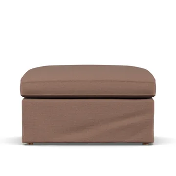 Linnevik 脚凳 - Same 锈红色 6675-白色-oiled 自然木色, with skirt - 1898