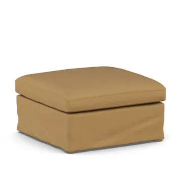 Linnevik 脚凳 - Same 赭石 6676-白色-oiled 自然木色, with skirt - 1898